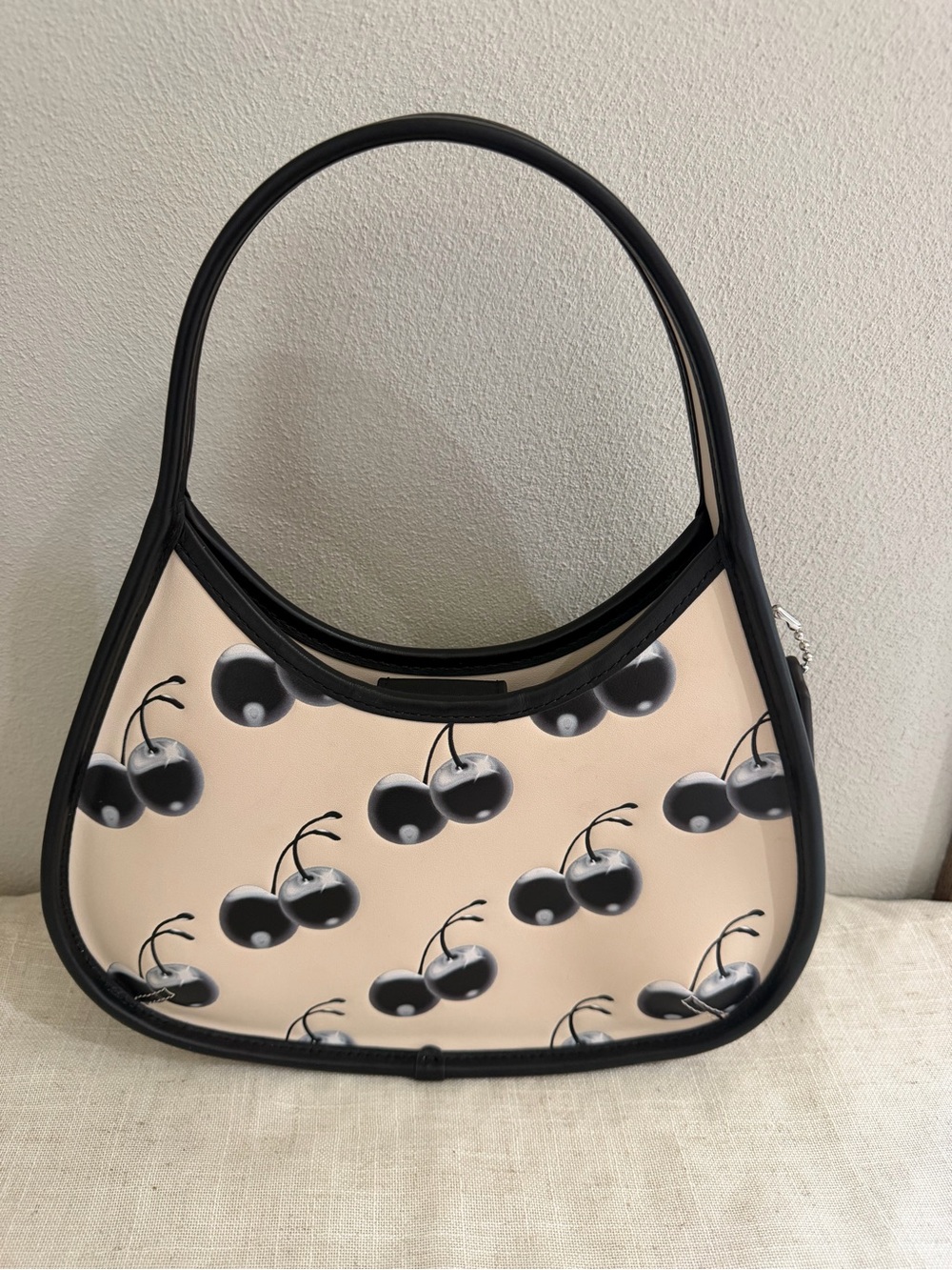 Coach Coachtopia Ergo Black Cherry Print Leather Shoulder Bag - Picture 2 of 12
